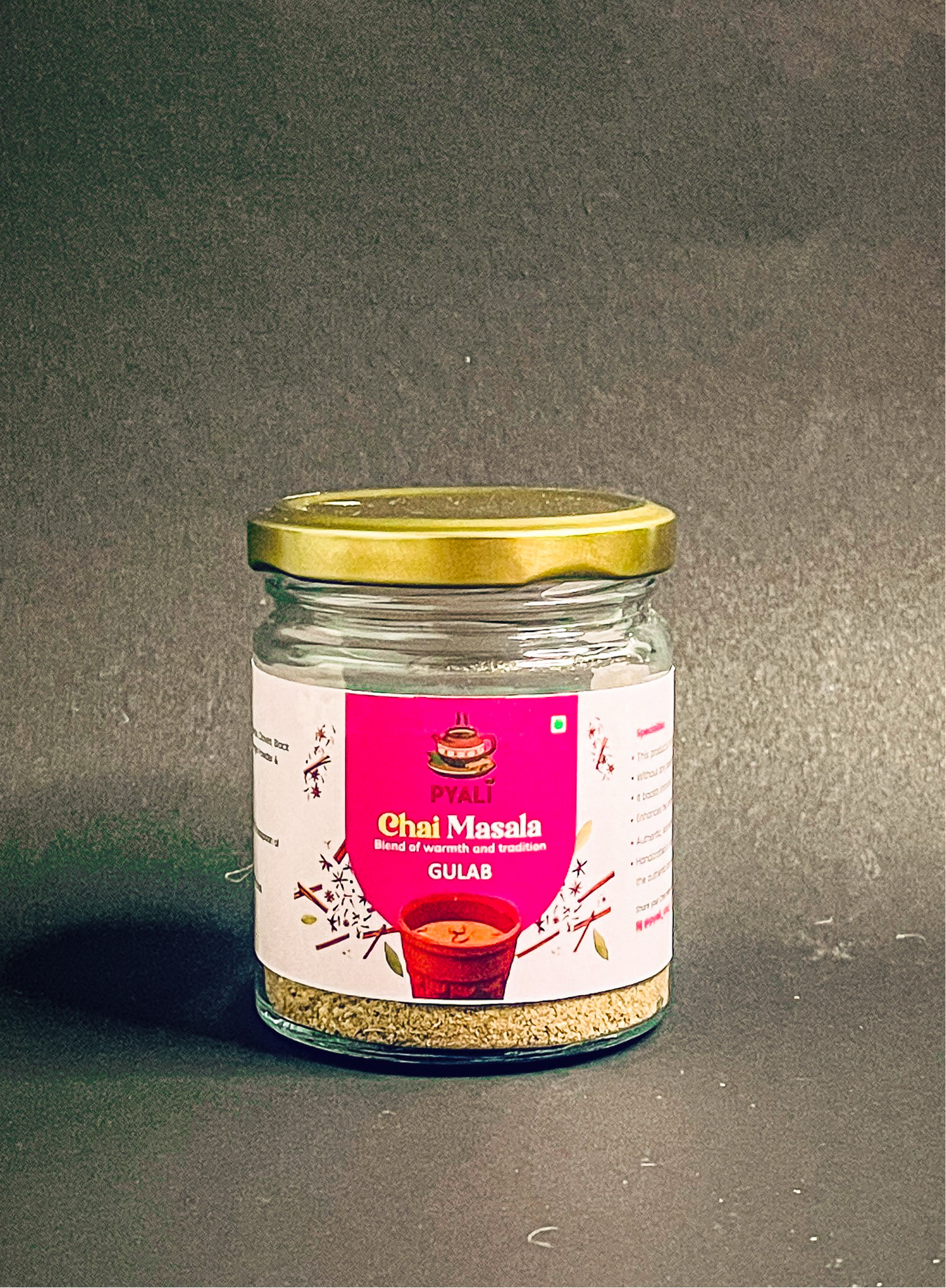 Pyali Gulab Chai Masala 60gm pack – A Fragrant Symphony of Roses and Spices