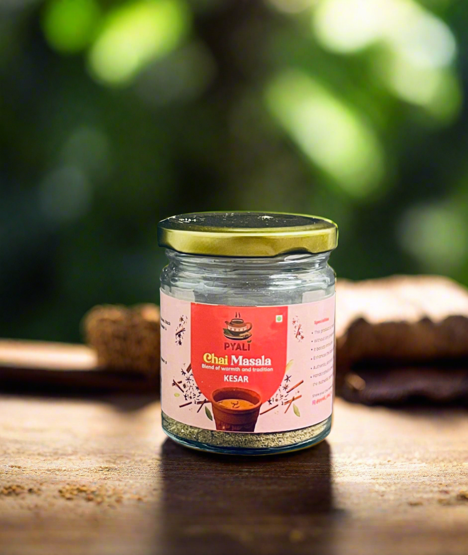 Pyali Kesar Chai Masala 60gm pack– A Royal Blend of Saffron and Spices!