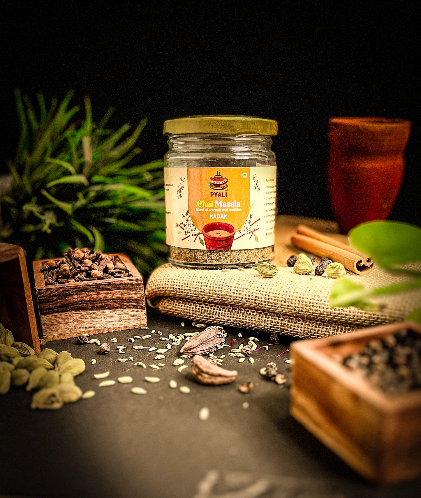 Pyali Kadak chai masala 60gm pack- bold flavour, pure energy